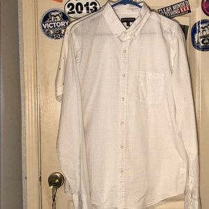 Polka dot dress shirt from Express